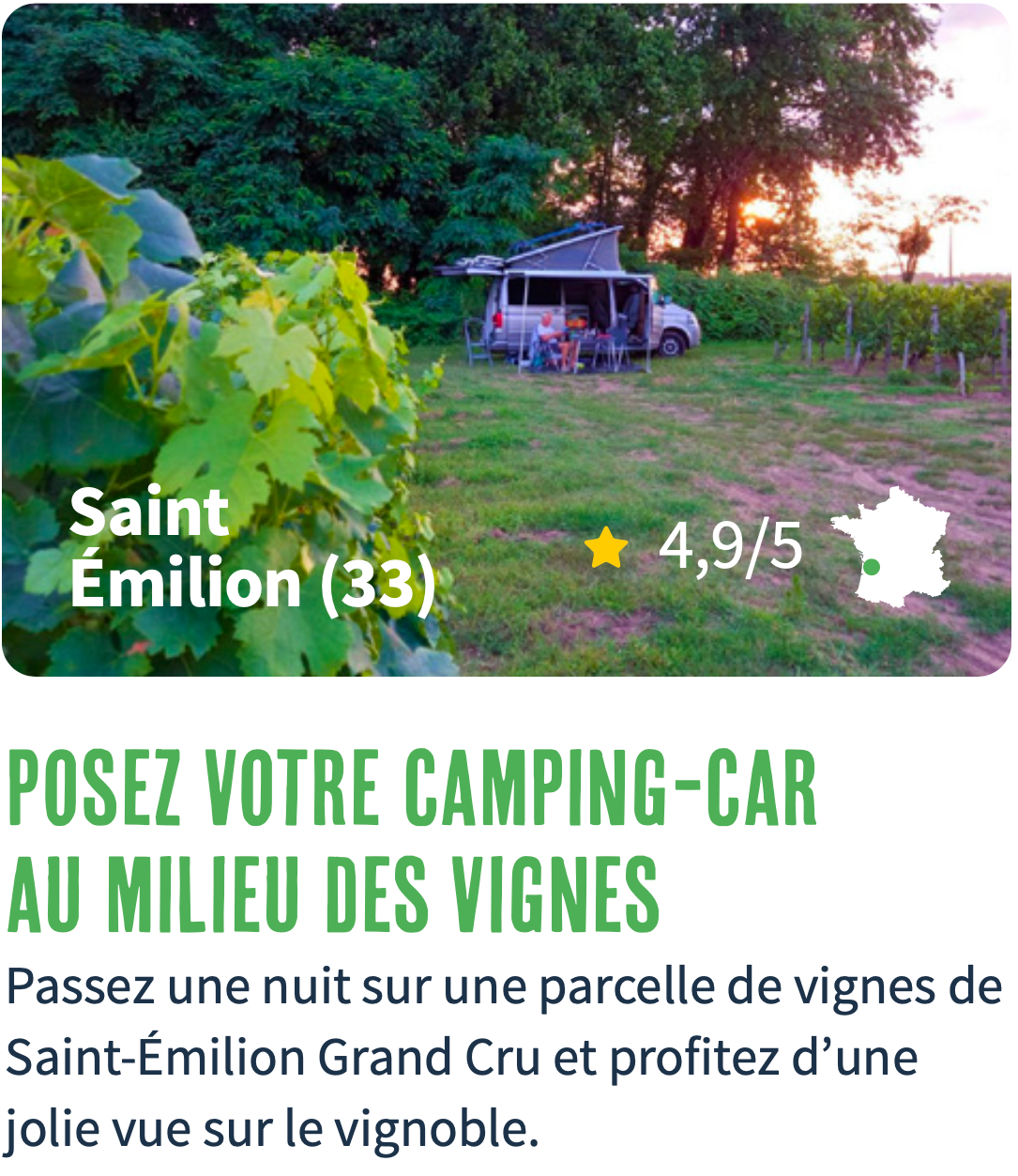 Box Camper Experience 5 Nuits